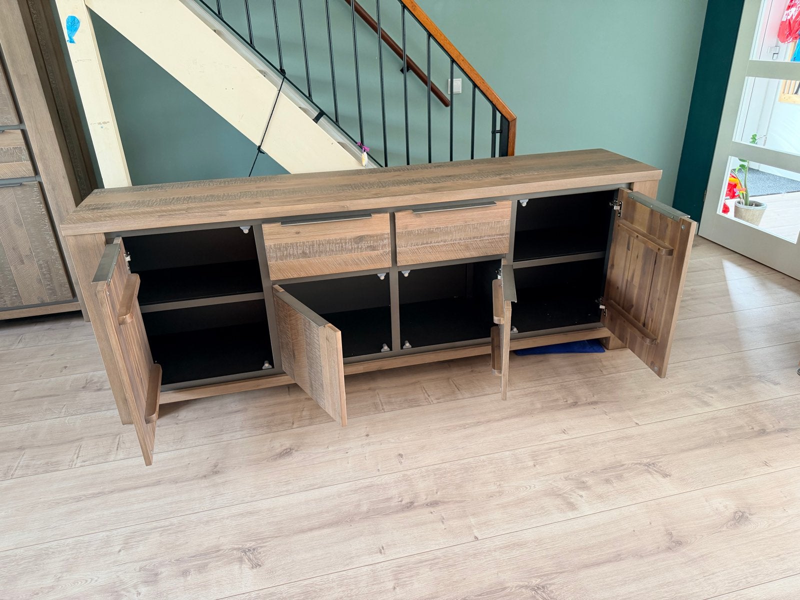 Pronto Robusto dressoir en kast set, Ophalen, Zo goed als nieuw, 200 cm of meer, Met lade(s)