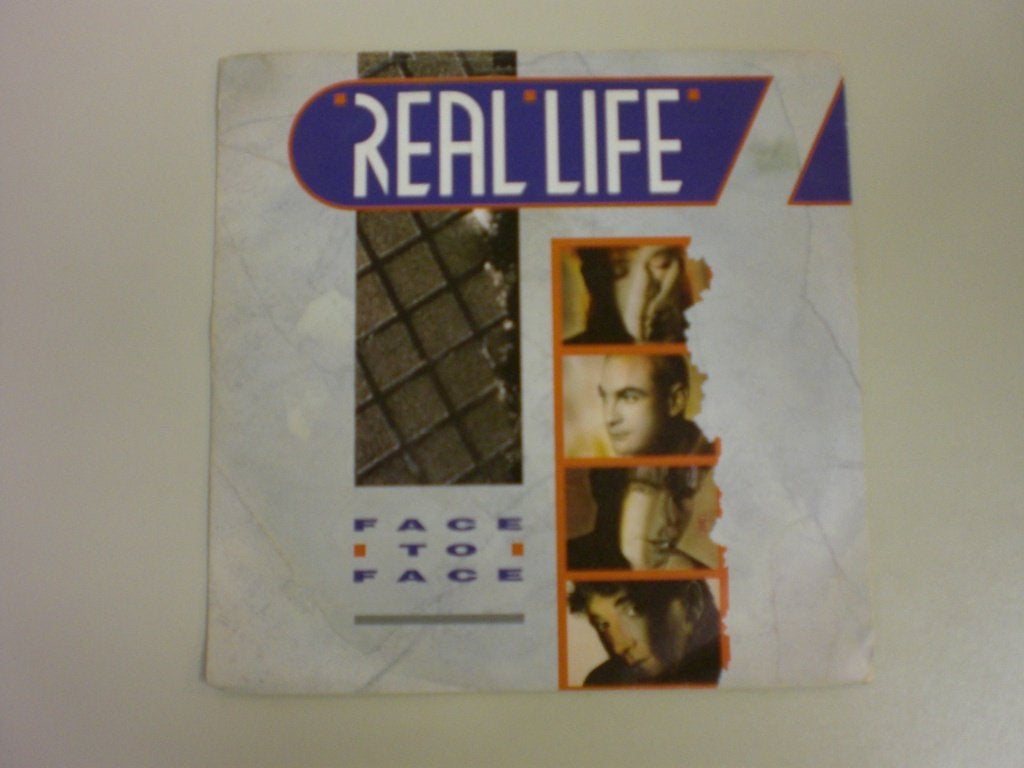 REAL LIFE - face to face - vinyl 7", Gebruikt, 7 inch, Ophalen of Verzenden, Pop