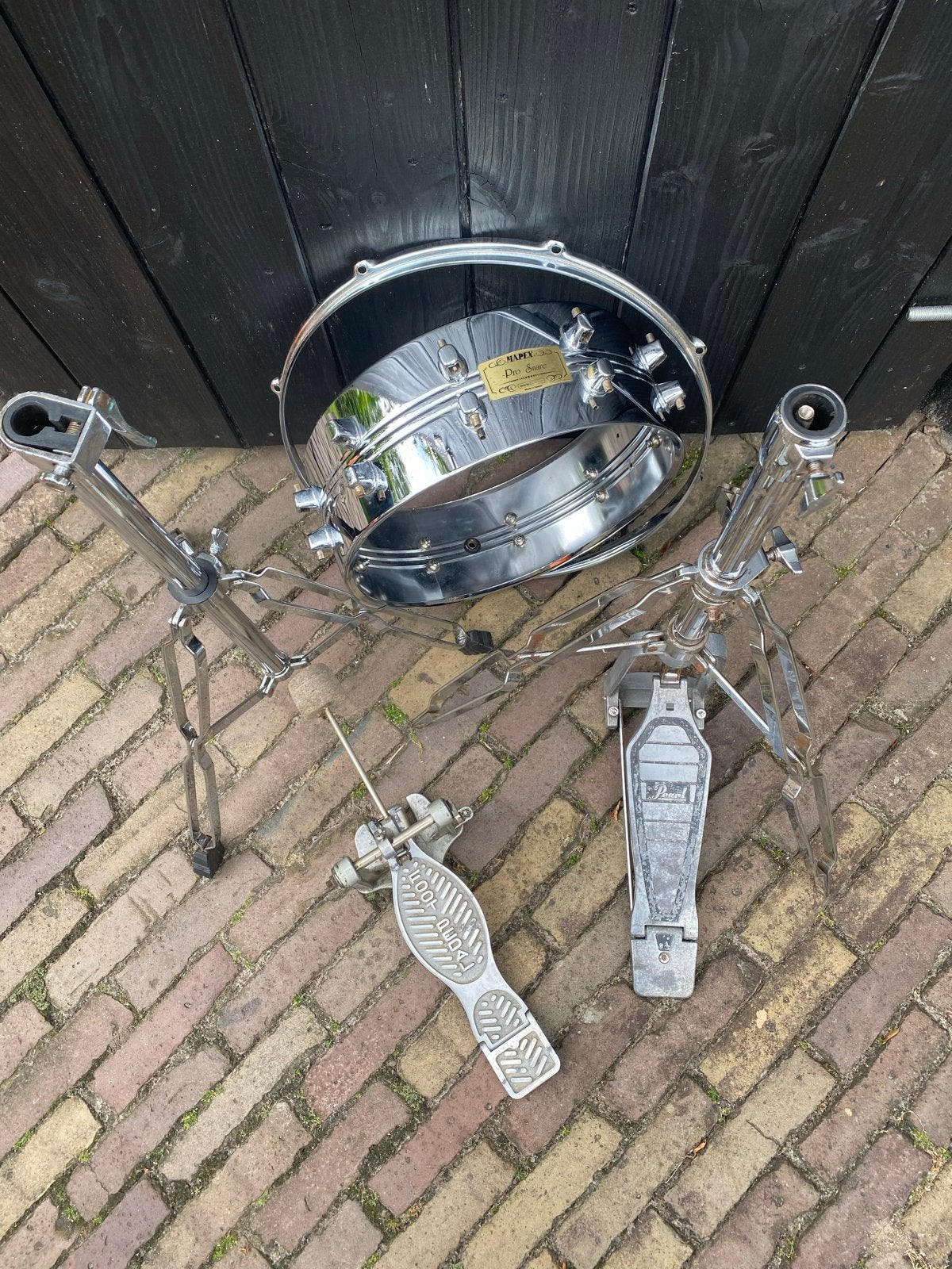 Mapex Pro Snare drum met statief en pedalen, Ophalen, Gebruikt, Overige merken