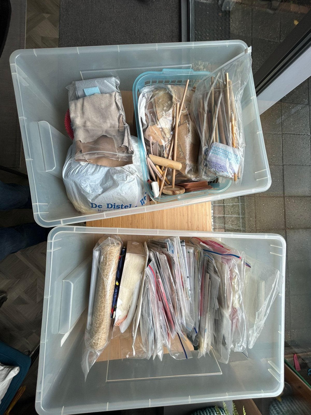 Verzameling materialen voor beren / poppen, Ophalen, Zo goed als nieuw
