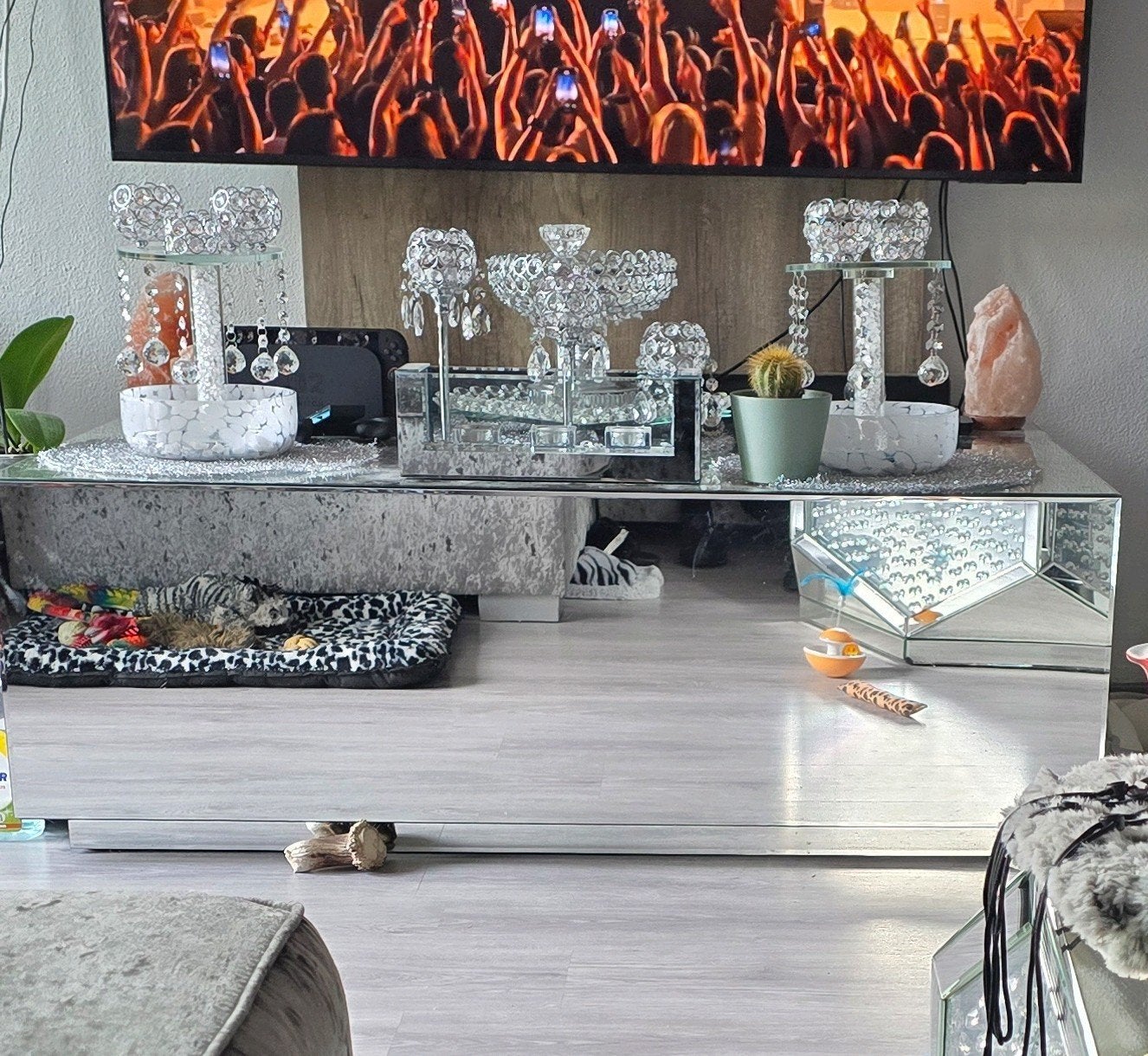 te koop spiegel salontafel zilver, Huis en Inrichting, Tafels | Salontafels, 50 tot 100 cm, 100 tot 150 cm, Rechthoekig, Ophalen