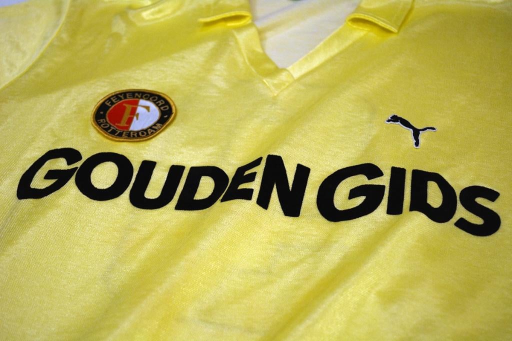 Gezocht: Feyenoord - Gouden Gids - XL, Verzamelen, Sportartikelen en Voetbal, Ophalen, Gebruikt, Feyenoord, Shirt