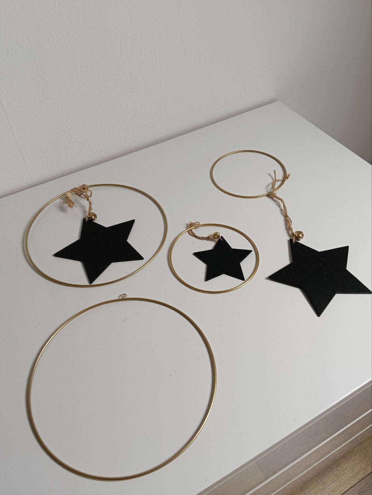 4 metalen ringen, Goud, Nieuw, Knutselmateriaal, Metaal