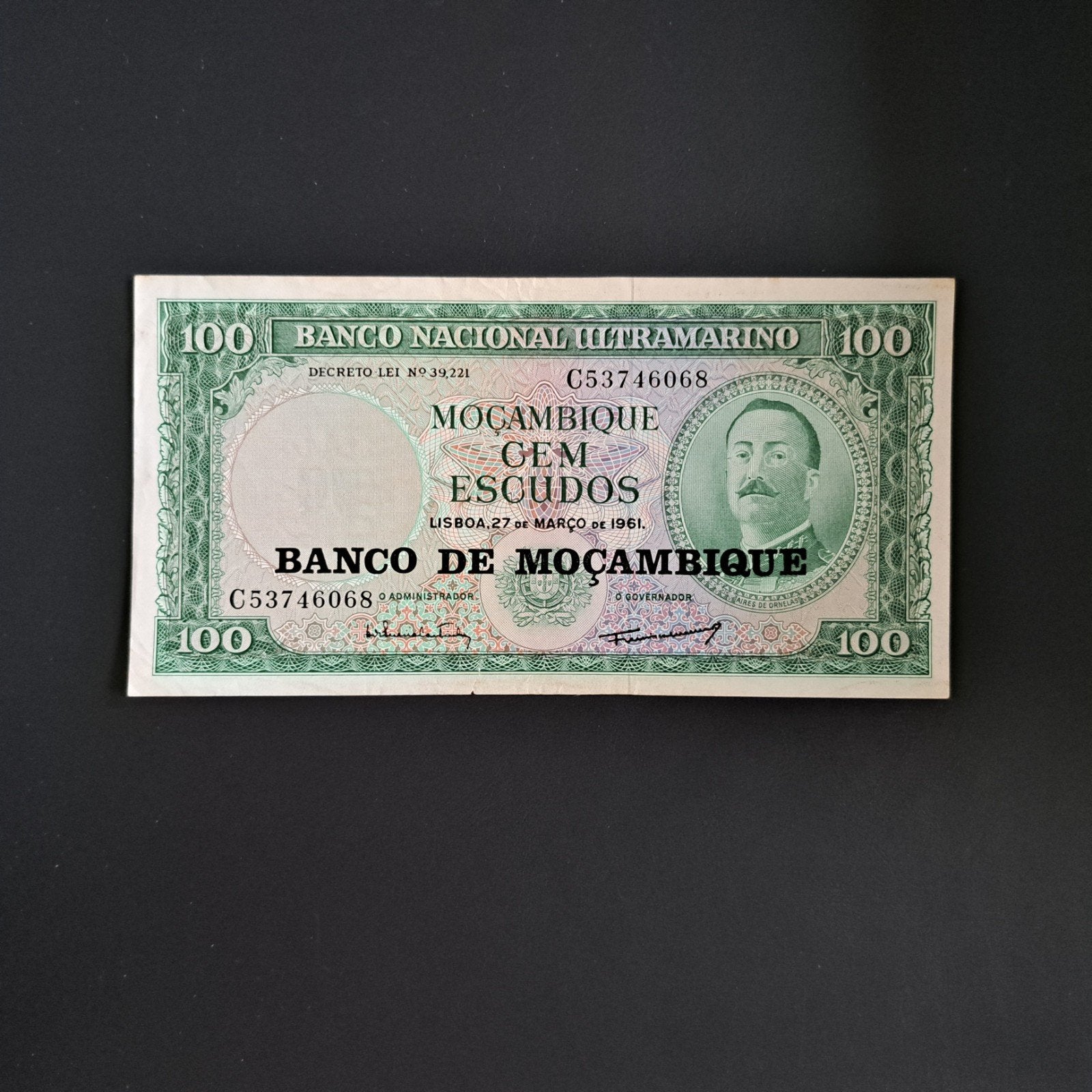 100 escudo Mozambique #012, Ophalen of Verzenden, Overige landen, Los biljet