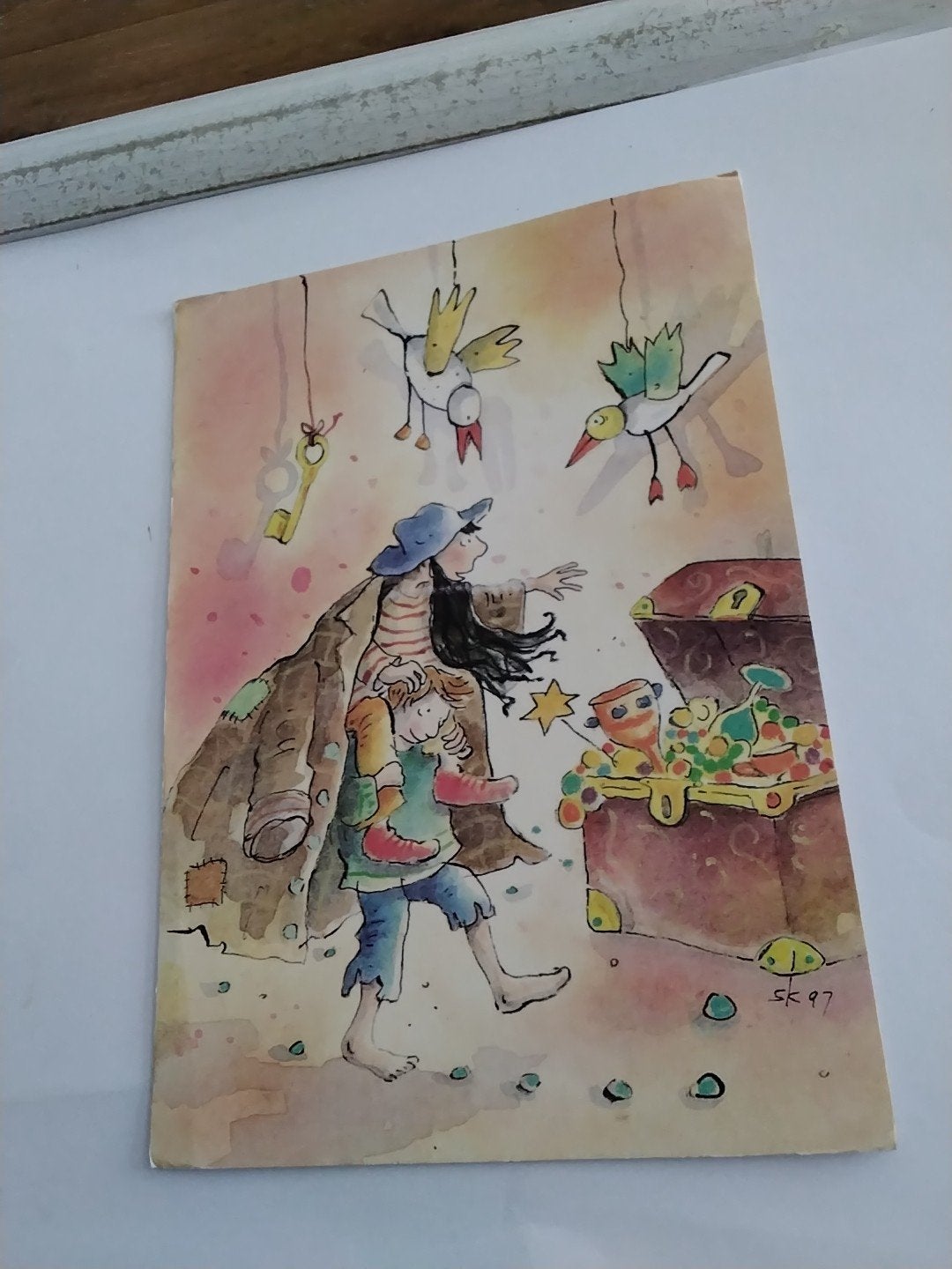 Oude Kinderpostzegelkaart 1997 - Sandra Klaassen, Ophalen of Verzenden, 1980 tot heden