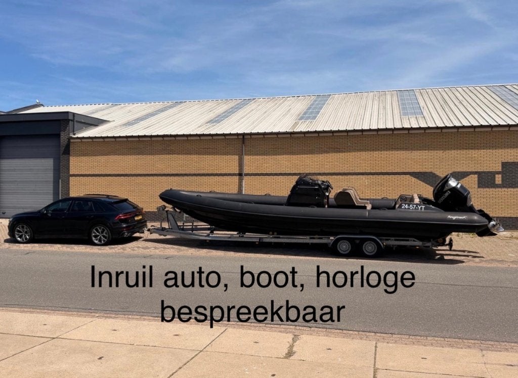 Roughneck 36 Te koop, Watersport en Boten, Rubberboten, 10 m, 70 cm, Kussens, 700 pk