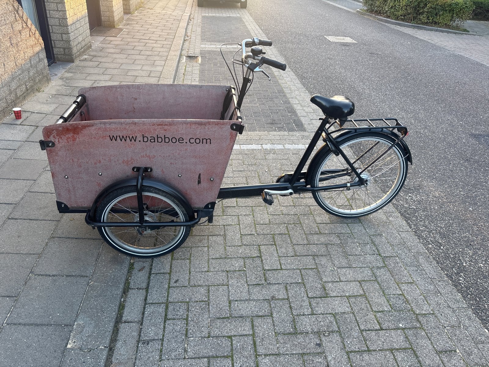 Babboe Big Bakfiets - Ideaal voor Kinderen en Goederen, Ophalen, Gebruikt, Trommelrem, 2 kinderen