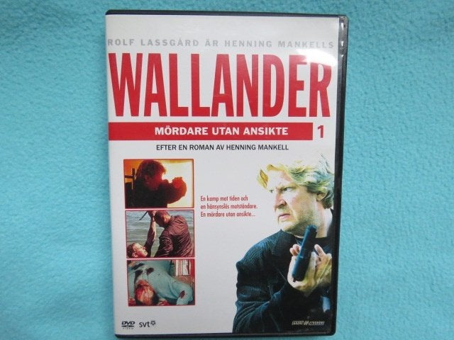 Zweedse DVD: Wallander - Mördare utan ansikte - R. Lassgård, Vanaf 16 jaar, Ophalen of Verzenden, Zo goed als nieuw, Inclusief doosje