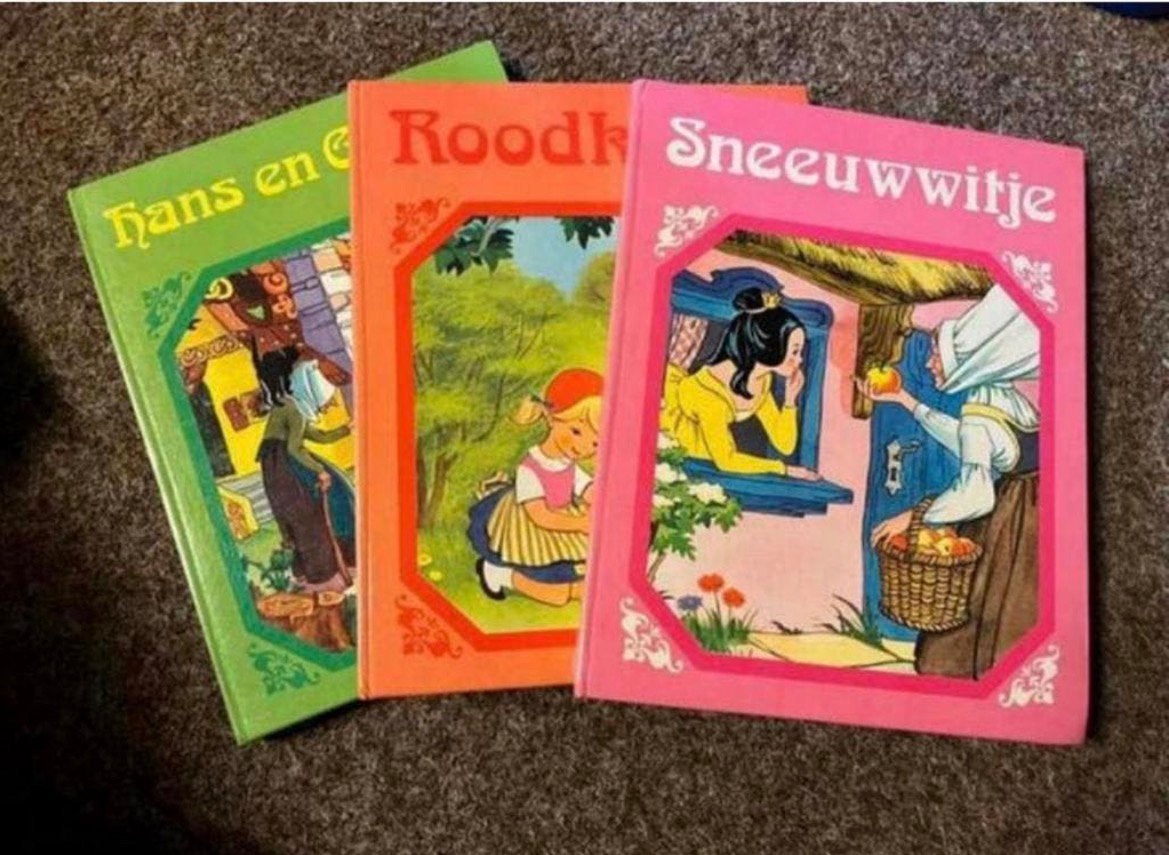 Hema vintage 3 sprookjes boekjes, Boeken, Ophalen of Verzenden, Zo goed als nieuw