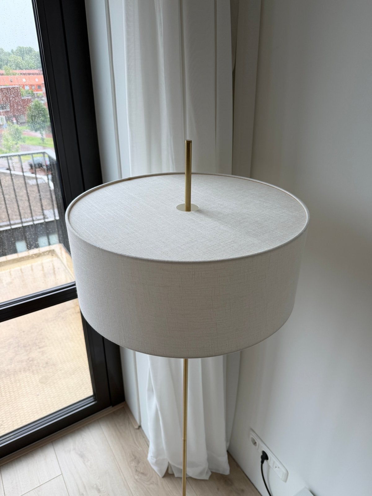 Beige vloerlamp, Ophalen, Zo goed als nieuw, 150 tot 200 cm