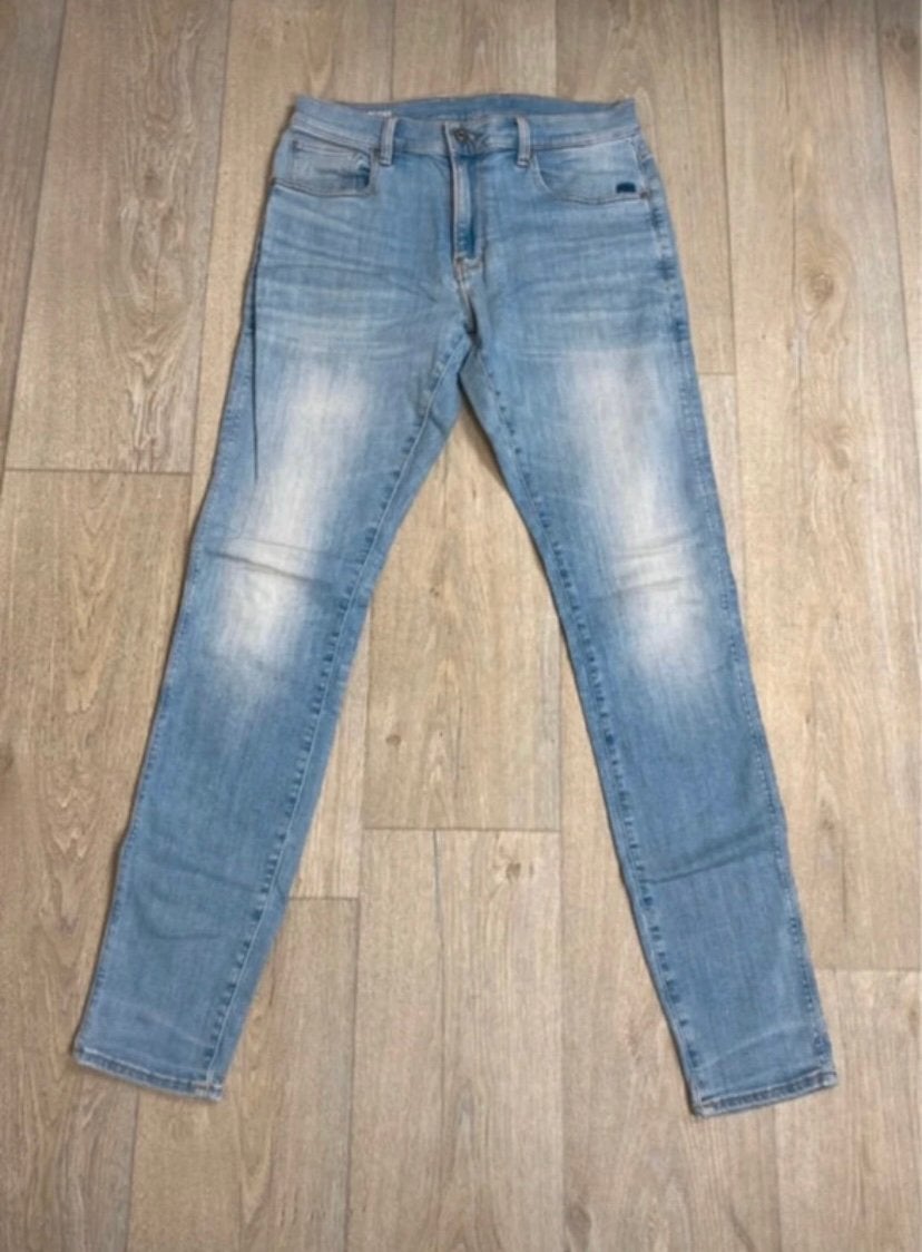 G‑Star RAW Revend Skinny – lichtblauw – W32 L34., G-Star Raw, W32 (confectie 46) of kleiner, Zo goed als nieuw, Verzenden