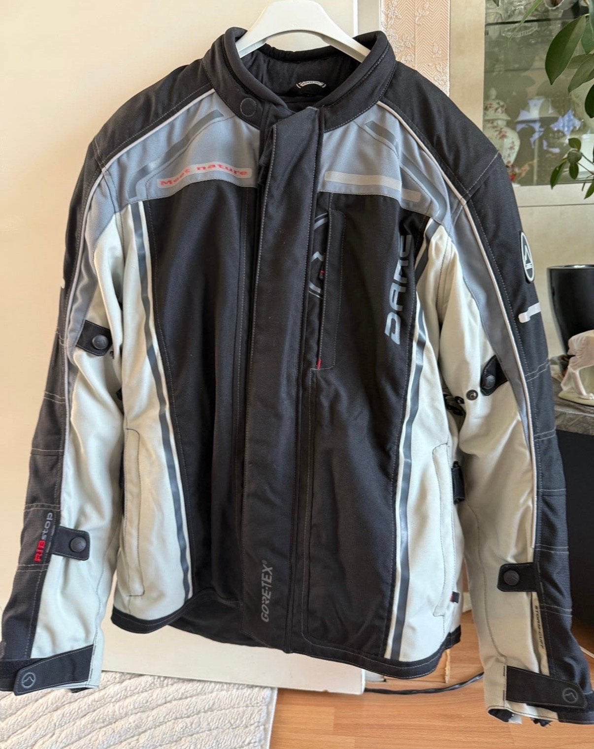 Dane Gore-Tex motorjas - Zwart/Grijs met ventilatie, Ophalen of Verzenden, Tweedehands, Heren, Jas | textiel