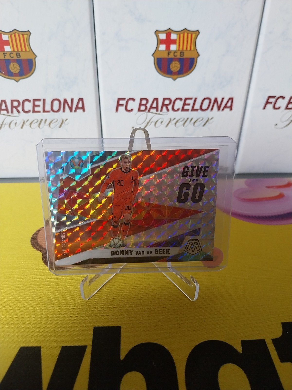Donny van de Beek Silver Mosaic Euro 2020, Ophalen of Verzenden, Zo goed als nieuw, Overige binnenlandse clubs, Poster, Plaatje of Sticker