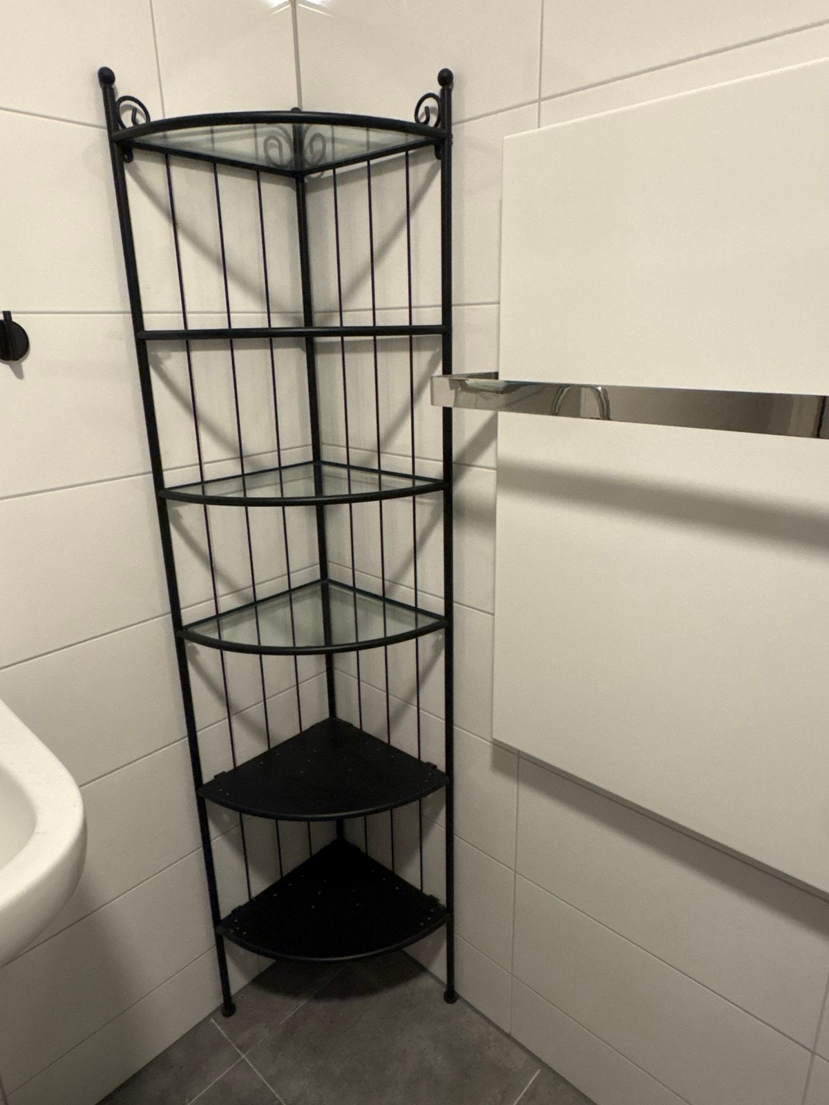 Badkamerrek, Huis en Inrichting, Ophalen, (Half)hoge kast, 50 tot 100 cm, Zo goed als nieuw