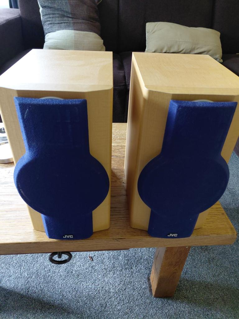 JVC SP-UXG6 Boekenplank Speakers - 24W, 6 Ohm in top conditi, Ophalen, Gebruikt, Minder dan 60 watt, JVC
