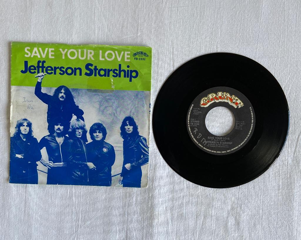 Jefferson starship - save your love, Gebruikt, Ophalen of Verzenden, Pop, Maxi-single