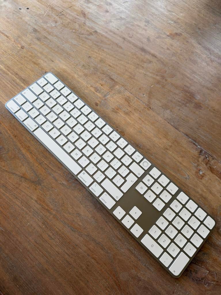 Apple Magic Keyboard Numeric with Touch ID | blauw, Computers en Software, Toetsenborden, Gebruikt, Multimediatoetsen, Numeriek