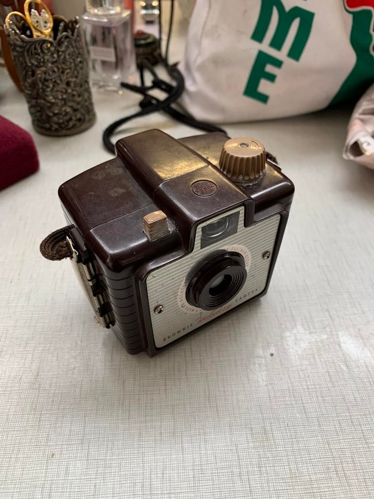 Camera vintage Kodak Brownie Holiday camera verzamelobject, Ophalen of Verzenden, Zo goed als nieuw, Compact, Kodak