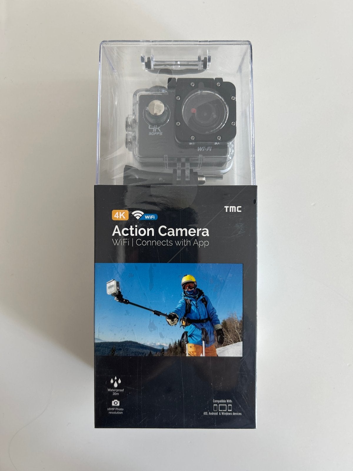 TMC 4K WiFi Action Camera - Nieuw in doos, Ophalen of Verzenden, Nieuw, Overige merken