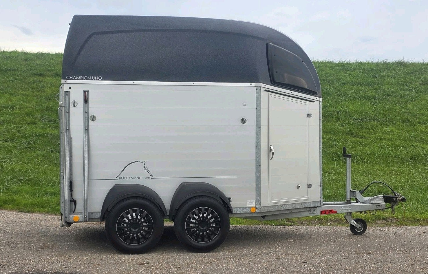 bockmann champion Uno c volledig aluminium  2019 super staat, Dieren en Toebehoren, Ophalen, Zo goed als nieuw, Aluminium, 1½-paards trailer
