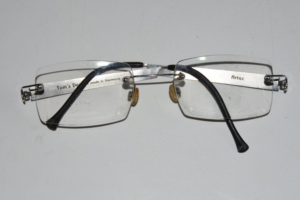 Tom's Design Artec bril met blauwe poten incl. brillenkoker, Verzenden, Blauw, Bril, Overige merken