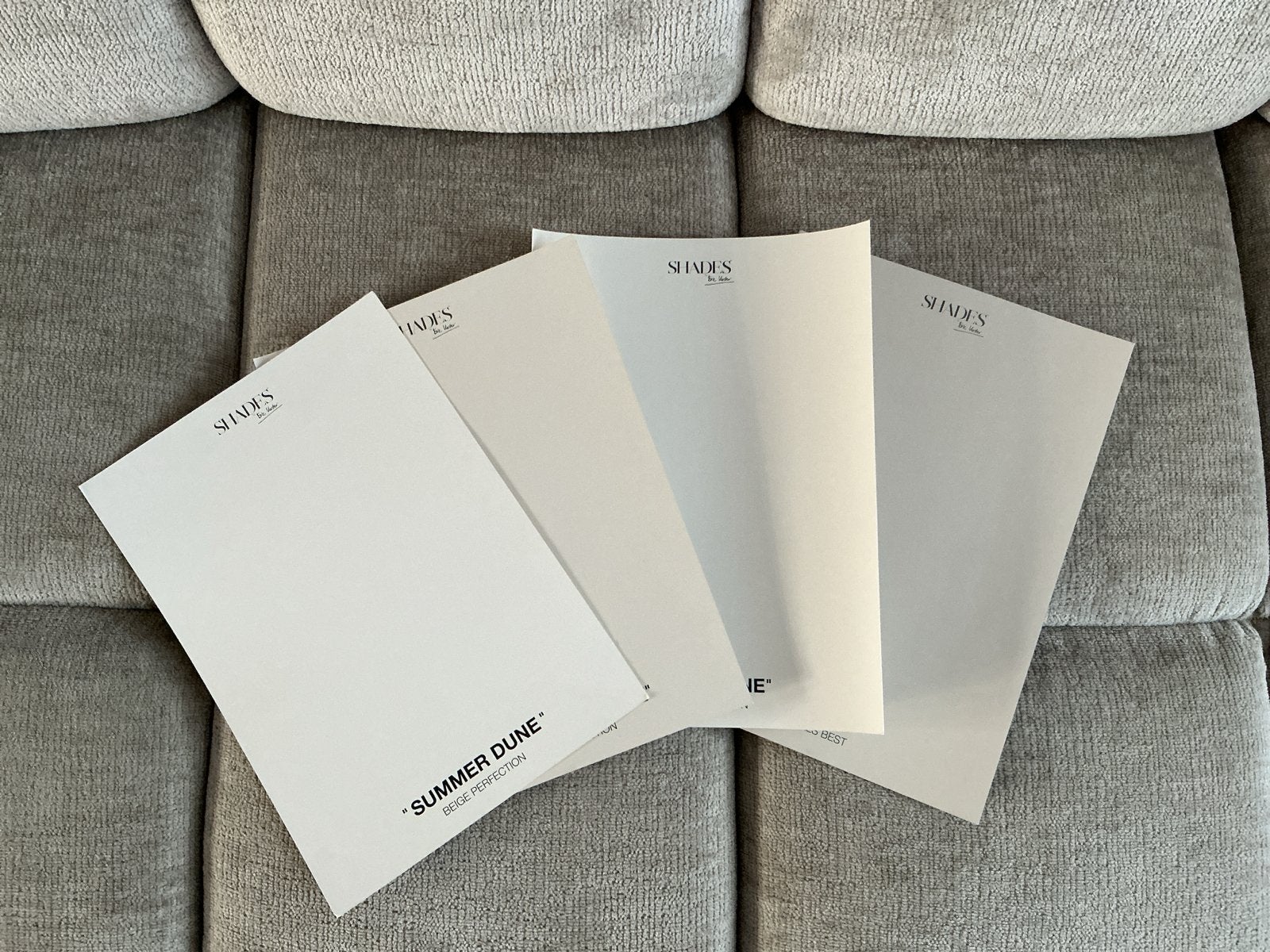 4 Kleurstalen Erik Kusters - Shades by EK Dune Collectie, Ophalen, Beige, Zo goed als nieuw, Modern