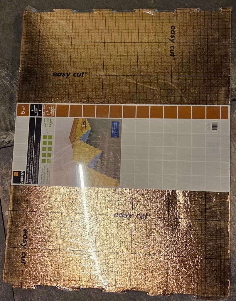 Sencys Ondervloer Comfort Gold - 5m² voor parket/laminaat, Overige materialen, Nieuw, 15 m² of meer, Ophalen