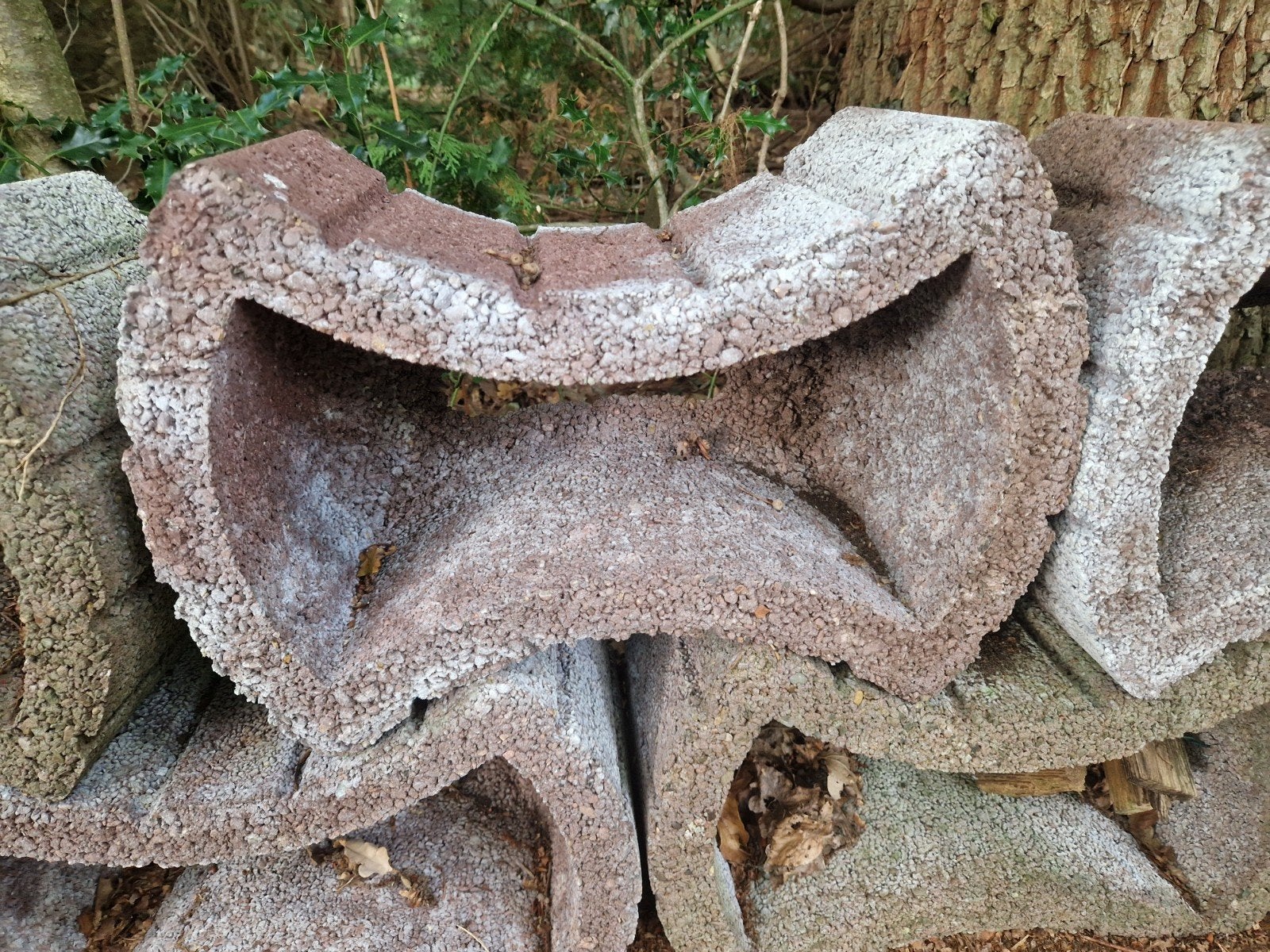 Betonnen Stapelblokken voor afscheiding bloembakken, Tuin en Terras, Ophalen, Beton