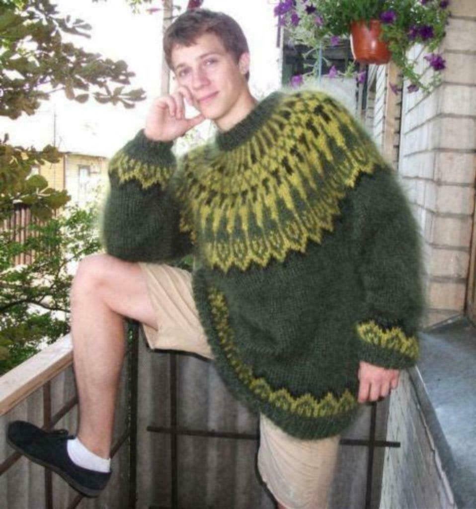 IJSLANDSE MOHAIR TRUI TE KOOP GEVRAAGD, Ophalen of Verzenden, Zo goed als nieuw, Maat 56/58 (XL)