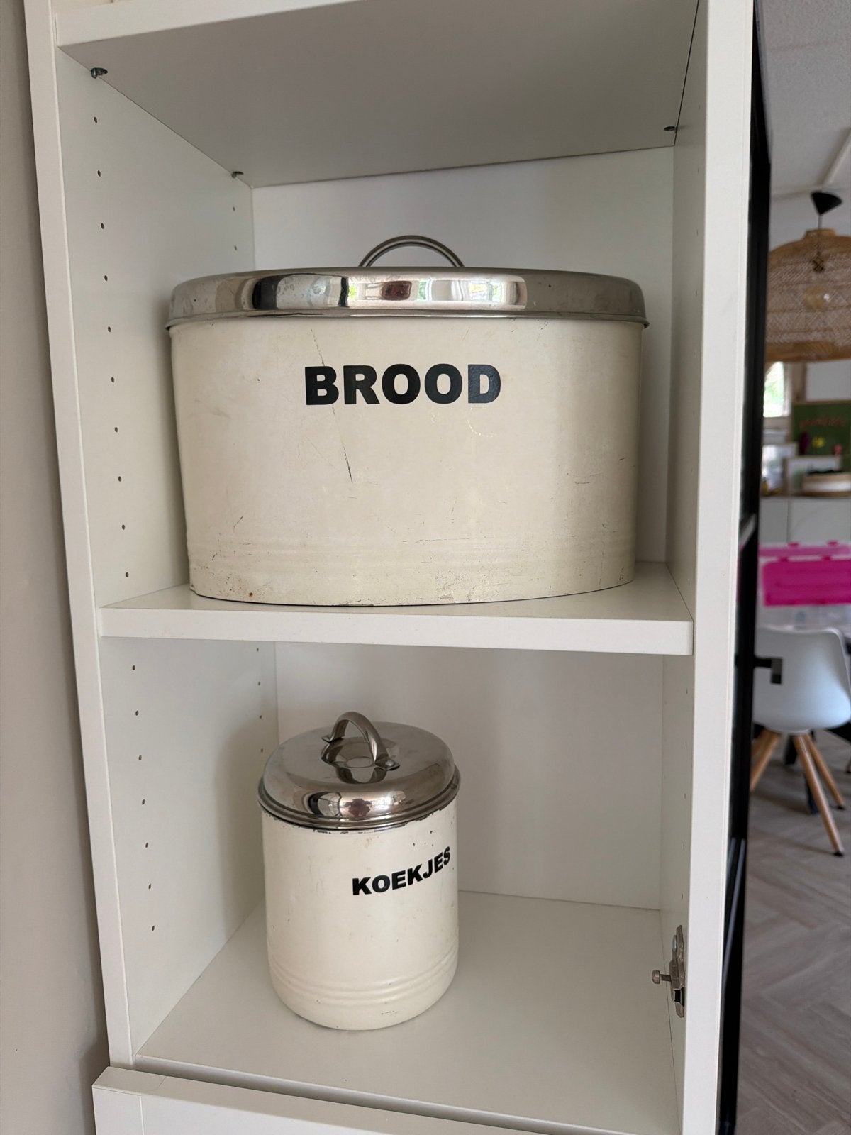 Vintage Brood- en Koekjestrommel Set, Ophalen