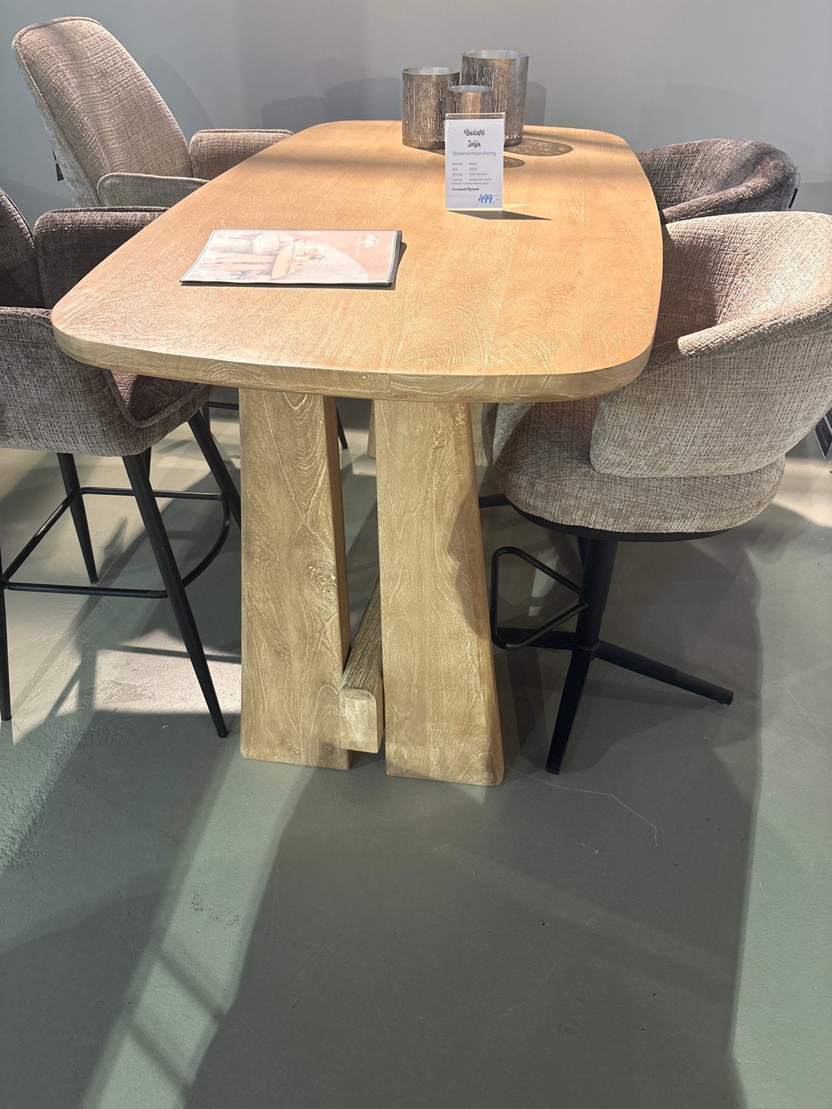 Bartafel Jolijn - Showroommodel Mango Hout, Ophalen of Verzenden