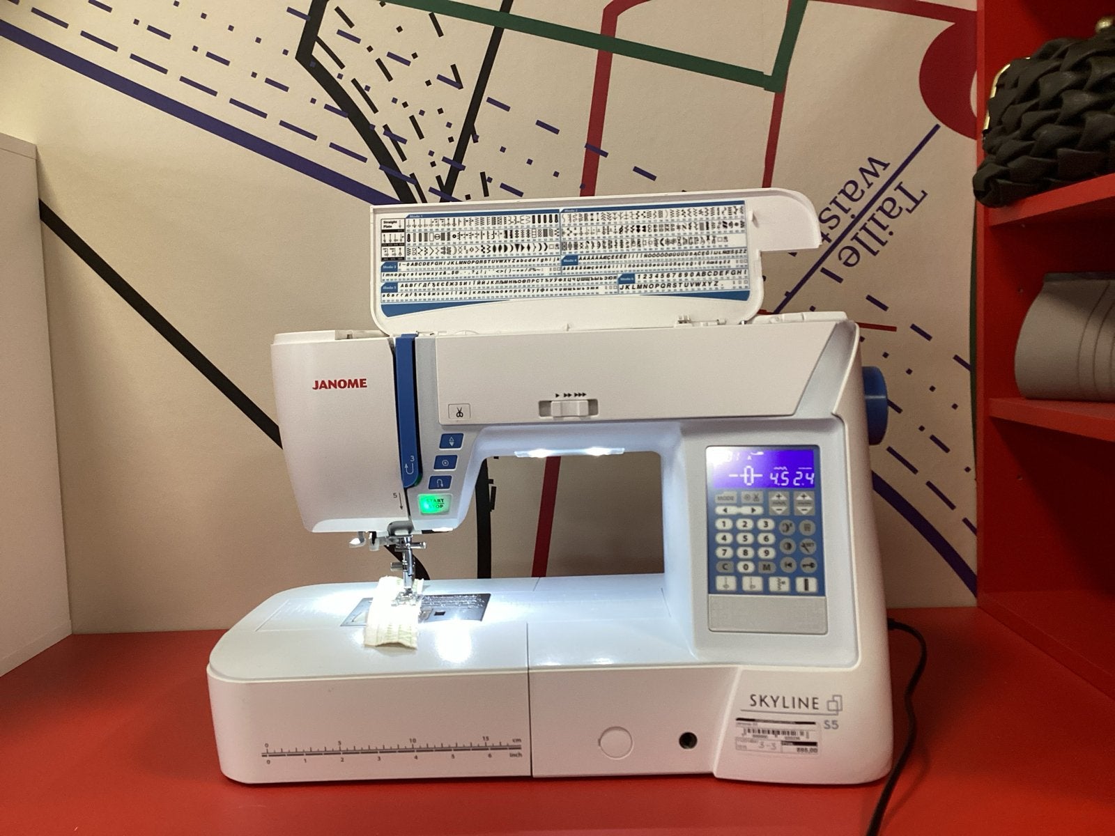 Janome S5 Naaimachine, Hobby en Vrije tijd, Naaimachines en Toebehoren, Ophalen of Verzenden, Gebruikt, Naaimachine, Janome