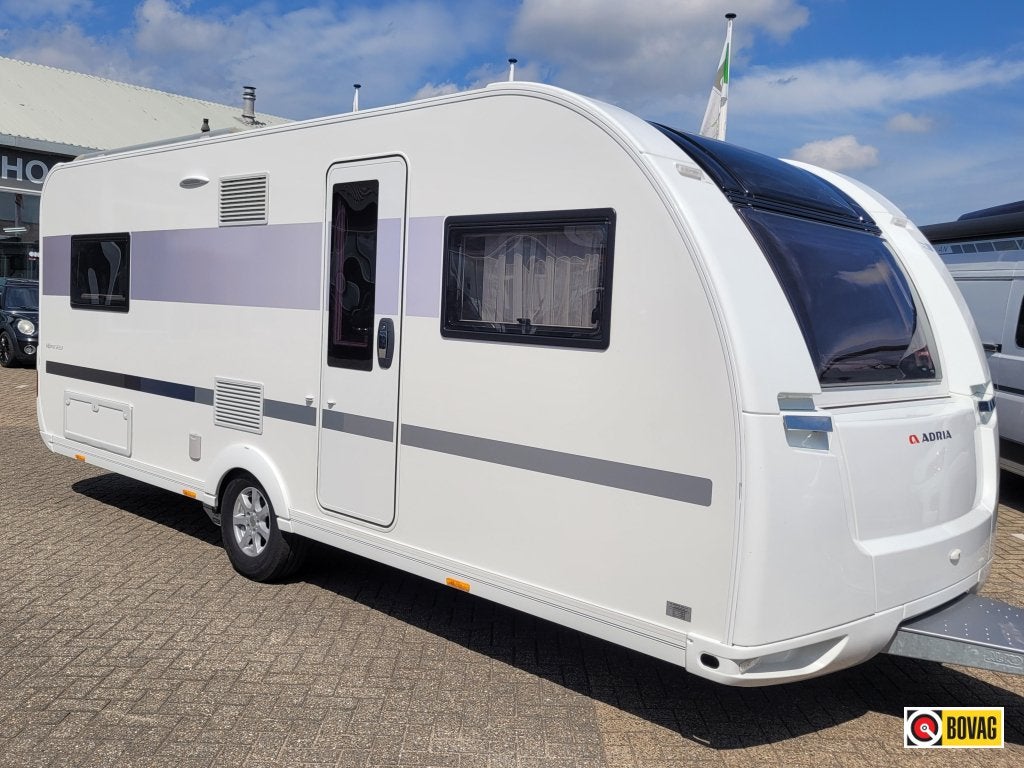 Adria Alpina 583 LP VOORTENT/MOVER/AIRCO/ALDE/BT/NIEUWSTAAT, Caravans en Kamperen, Schokbreker, Rondzit, Bedrijf, 6 tot 7 meter