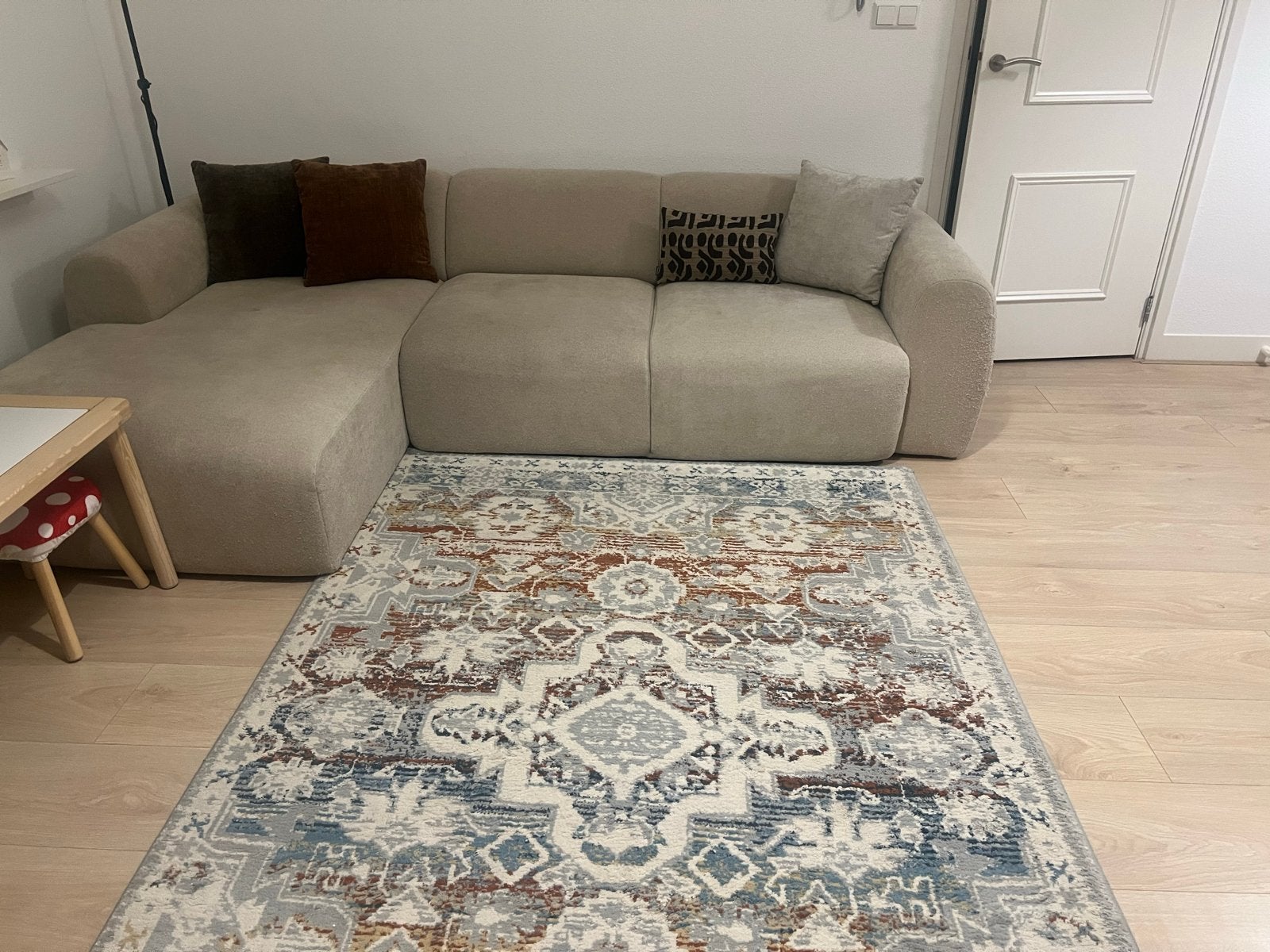 IKEA RANDBÖL Vloerkleed 160x235 - Zo goed als nieuw, Ophalen, Blauw, 150 tot 200 cm, 200 cm of meer