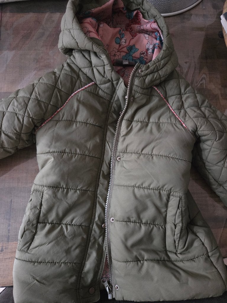lente jas/tussen jas maat 128, Kinderen en Baby's, Kinderkleding | Maat 128, Ophalen of Verzenden, Gebruikt, Meisje, Jas