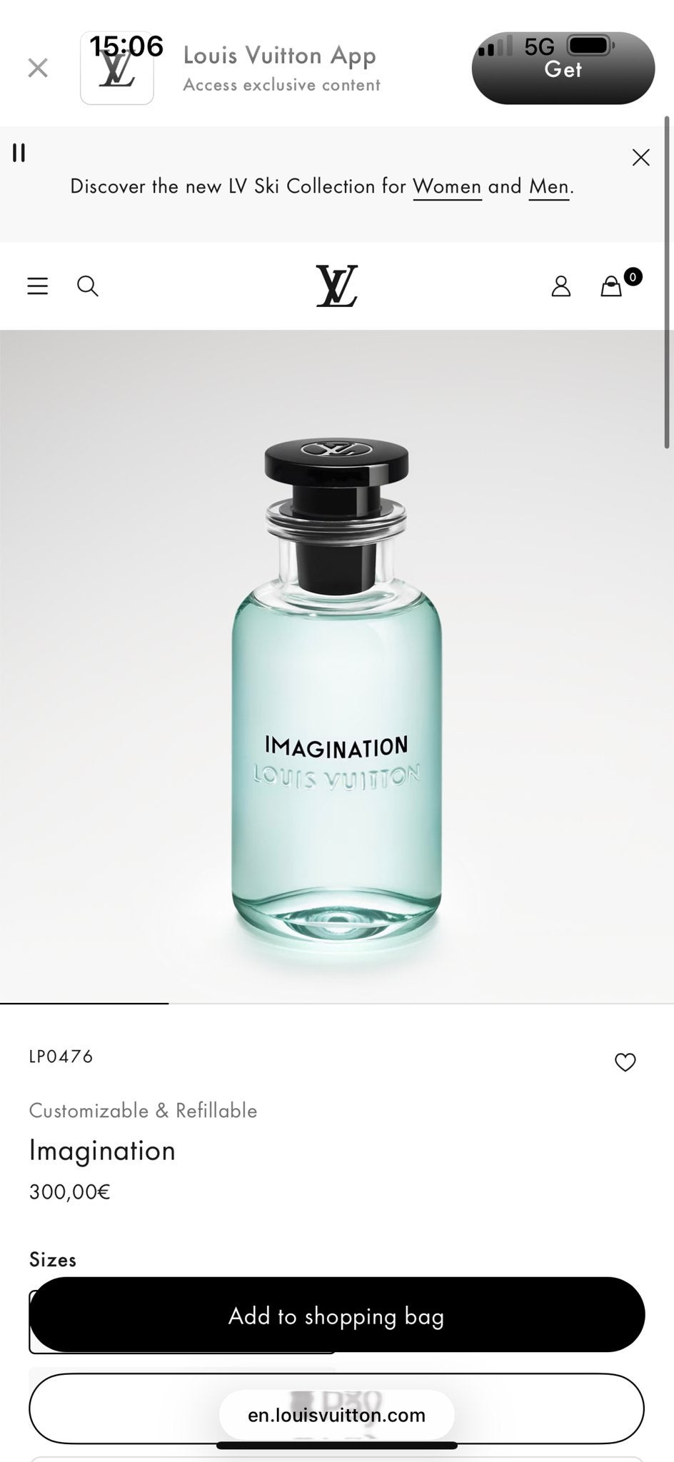 Louis Vuitton Imagination Parfum 100ml Orgineel, Ophalen of Verzenden, Nieuw