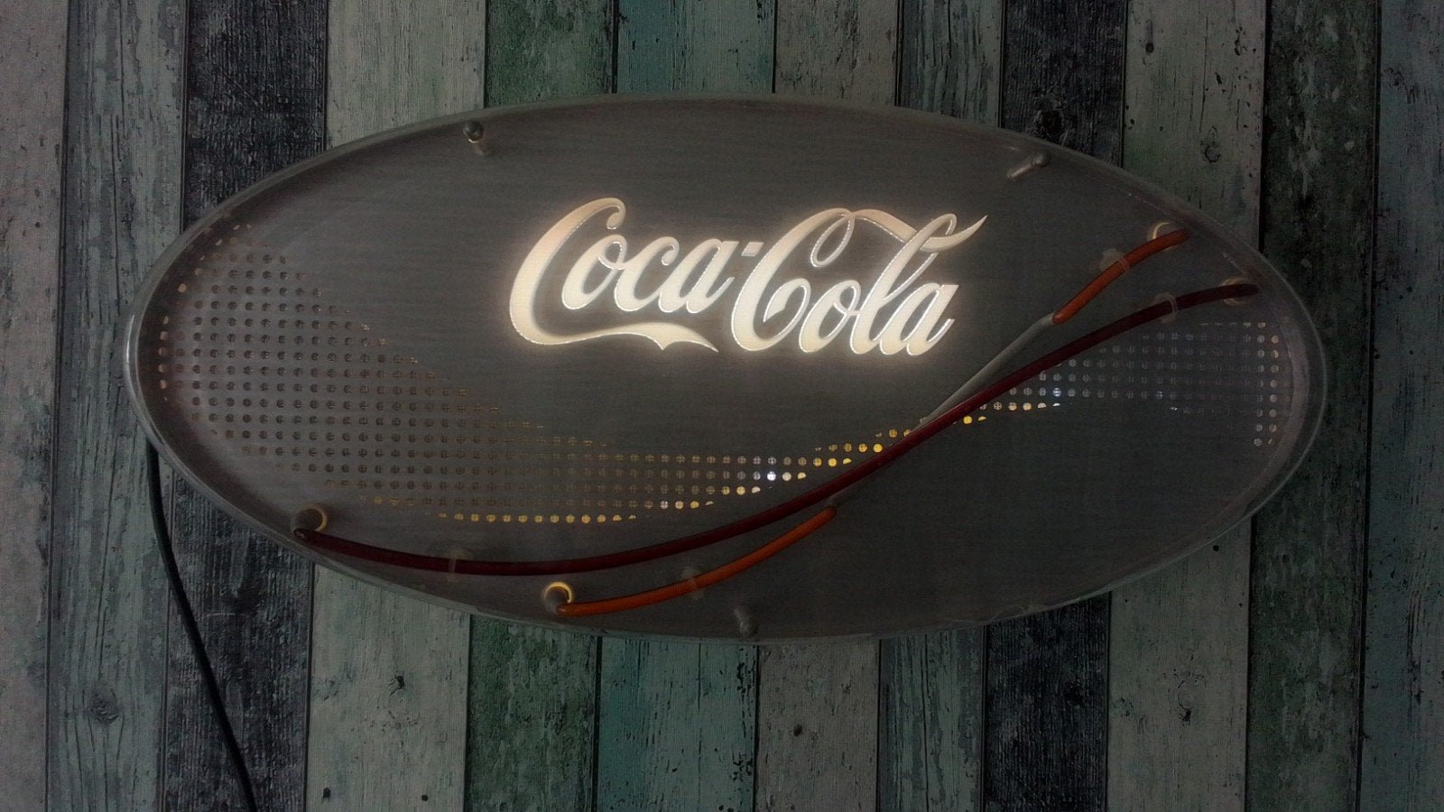 Vintage Coca-Cola Lichtreclame - Uniek Decoratiestuk, Verzamelen, Ophalen, Gebruikt