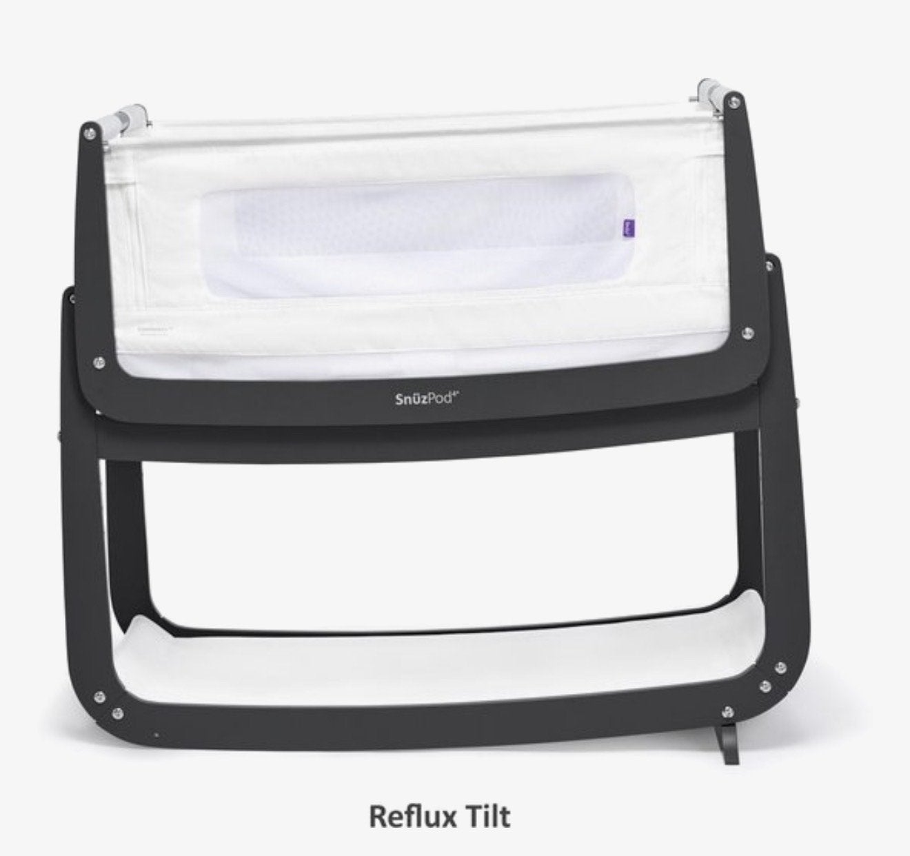 Snuzpod 4 Co-sleeper - Wieg - 100x49cm - Slate, Kinderen en Baby's, Babywiegjes en Ledikanten, Ophalen, Gebruikt, Wieg