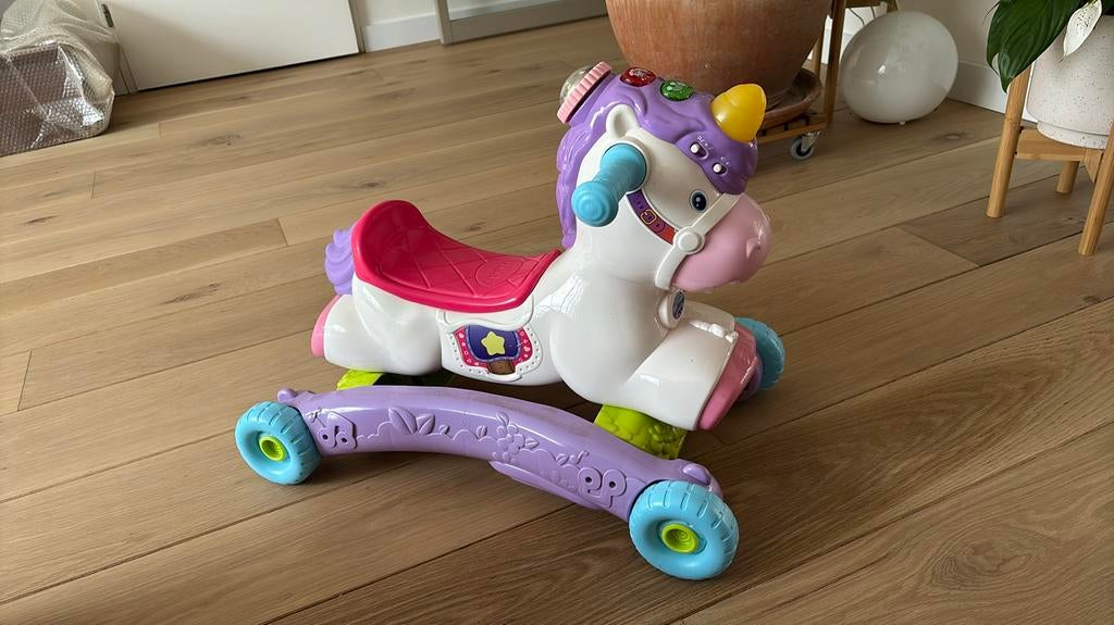 Vtech unicorn hobbelpaard/ loopwagen, Kinderen en Baby's, Speelgoed | Vtech, Ophalen, Gebruikt, 6 maanden tot 2 jaar