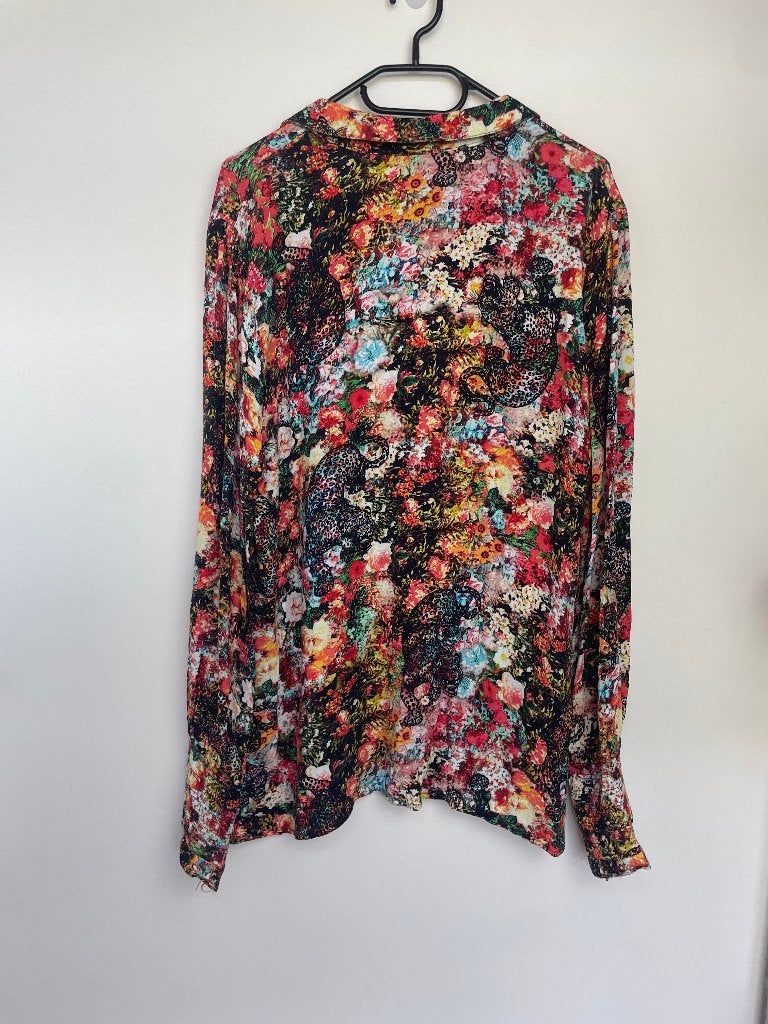 Alix the Label floral blouse maat XL kleurrijke losvallend, Koeweistraat 6G 4181CD Waardenburg The Netherlands, Maat 46/48 (XL) of groter