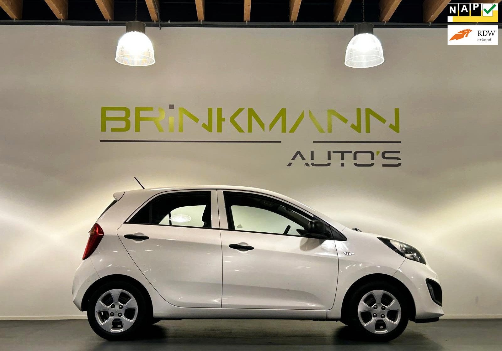 Kia Picanto 1.2 CVVT Comfort Pack - Airco - Tr.Haak - APK 7-, Auto's, Voorwielaandrijving, Gebruikt, Zwart, 4 cilinders