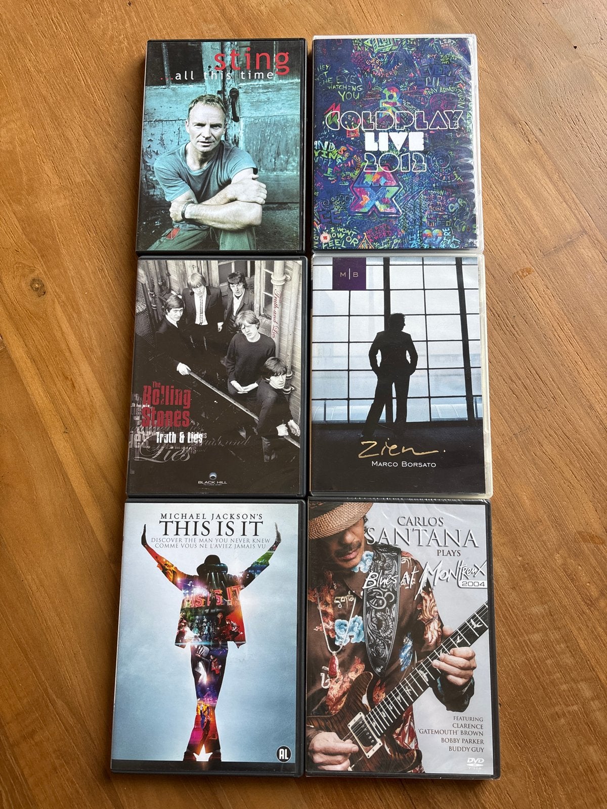 Diverse Muziek DVD's: Sting, Coldplay, Michael Jackson e.a., Alle leeftijden, Nederlands, Ophalen of Verzenden, Concert