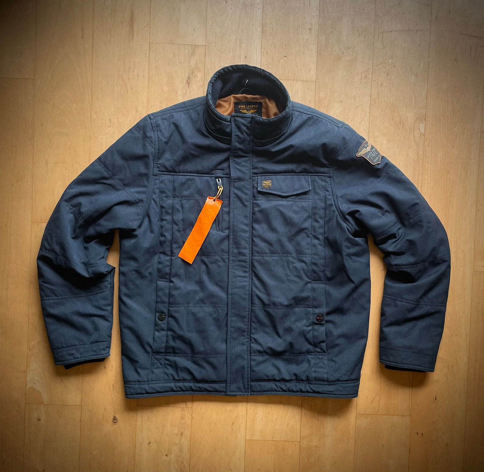 PME Legend Skyhog dik gevoerde warme jas ,mooie details XXXL, Ophalen of Verzenden, Zo goed als nieuw, Overige maten, Blauw