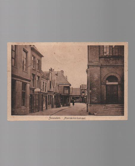 Zaandam Noorderkerkstraat Klauwershoek Poststempel 1926, Ophalen of Verzenden, 1920 tot 1940, Gelopen, Noord-Holland