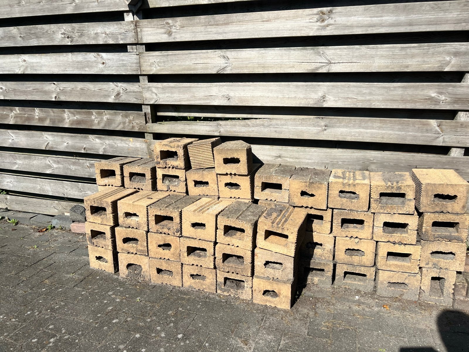 Gratis tuin border stenen, Tuin en Terras, Ophalen, Gebruikt, Overige typen