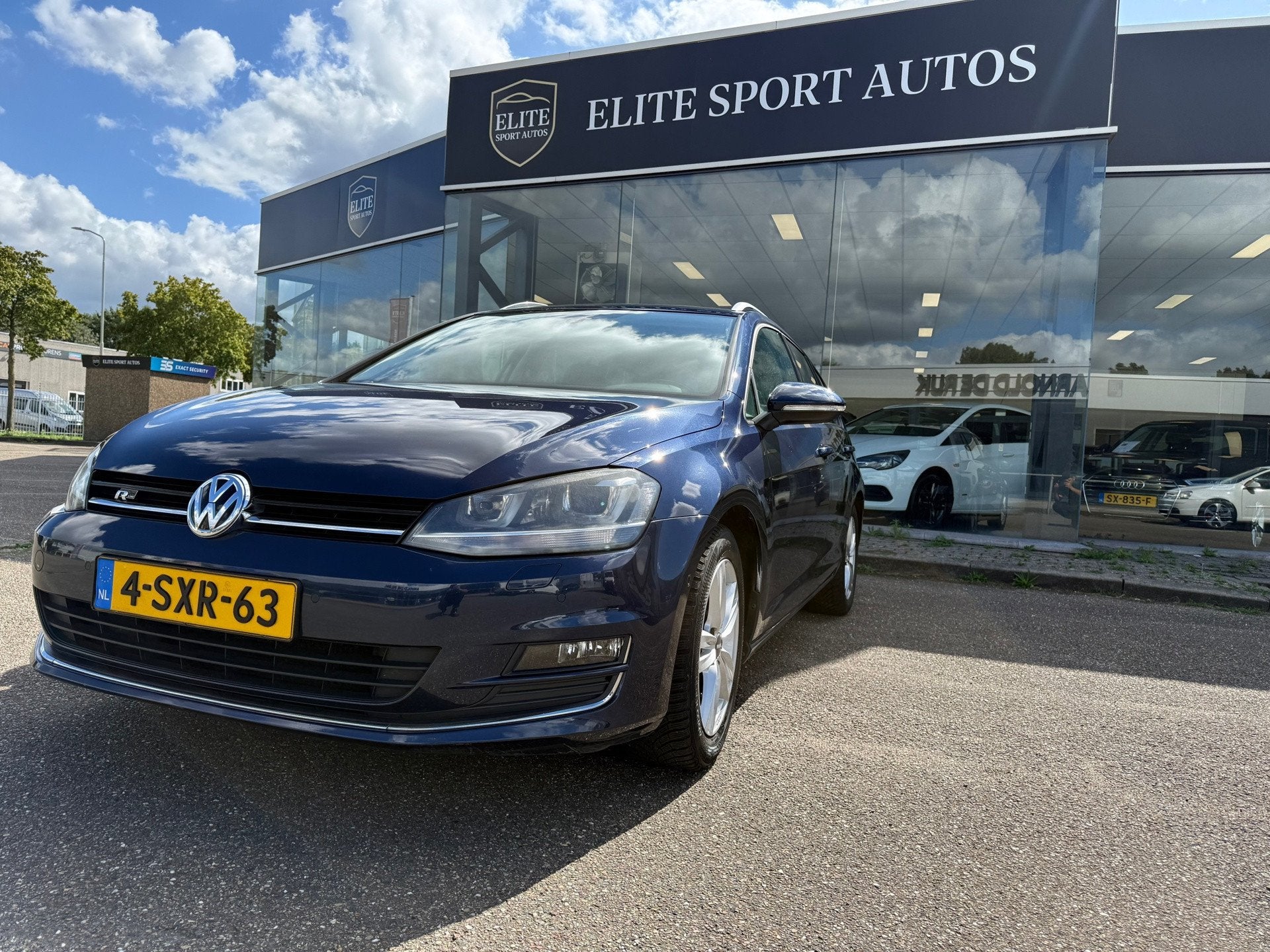 Volkswagen Golf Variant 1.4 TSI Highline R Line I Automaat I, Auto's, Euro 5, Gebruikt, Zwart, Blauw