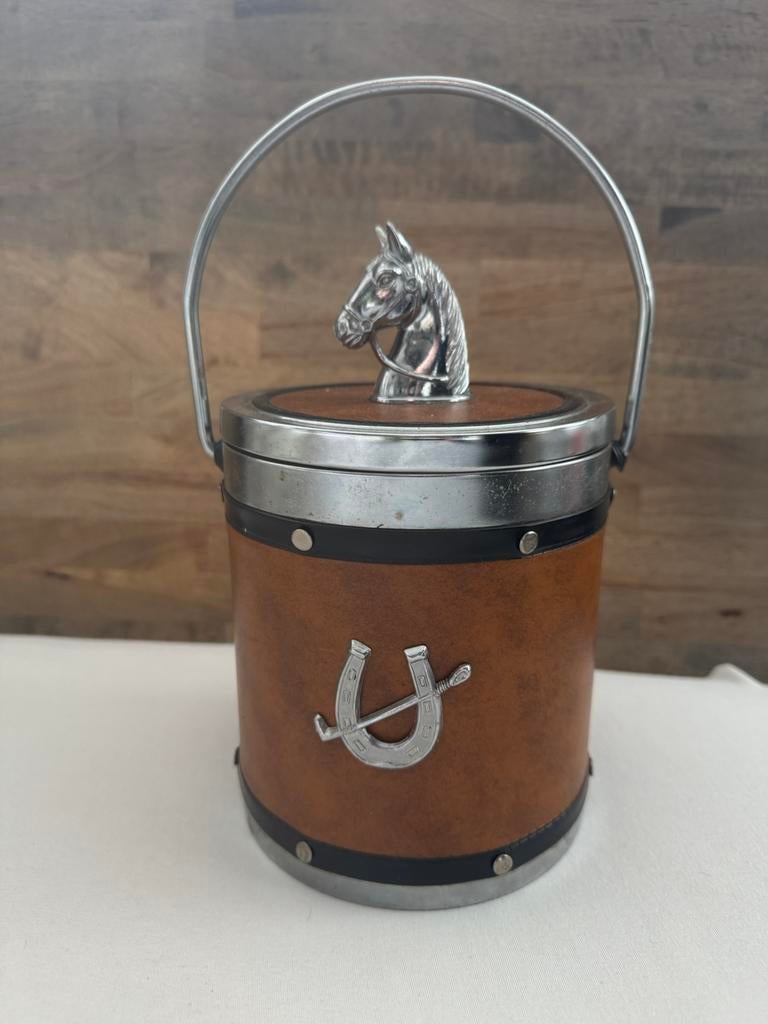 Ijsemmer jaren 60 paard jacht ruiter paarden landelijk, Ophalen