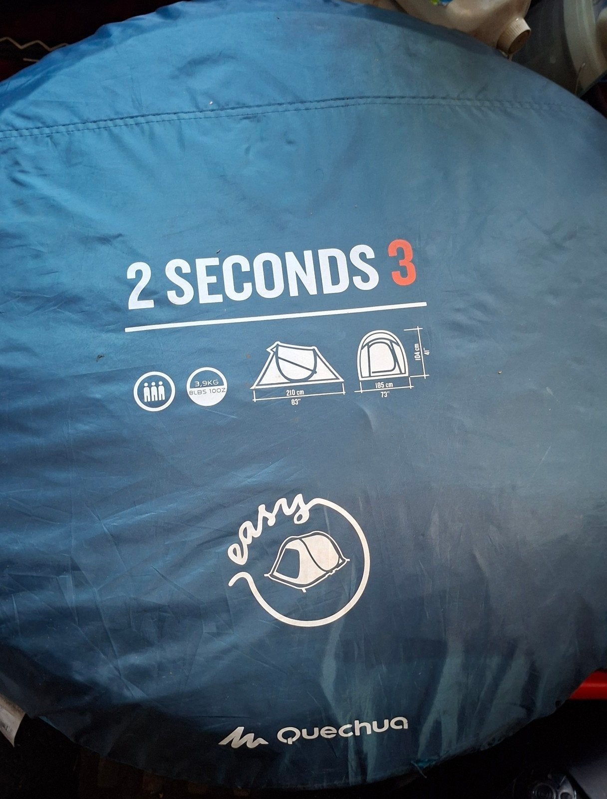 Quechua 2 Seconds 3 Easy Pop-up Tent - 3 Personen, Ophalen of Verzenden