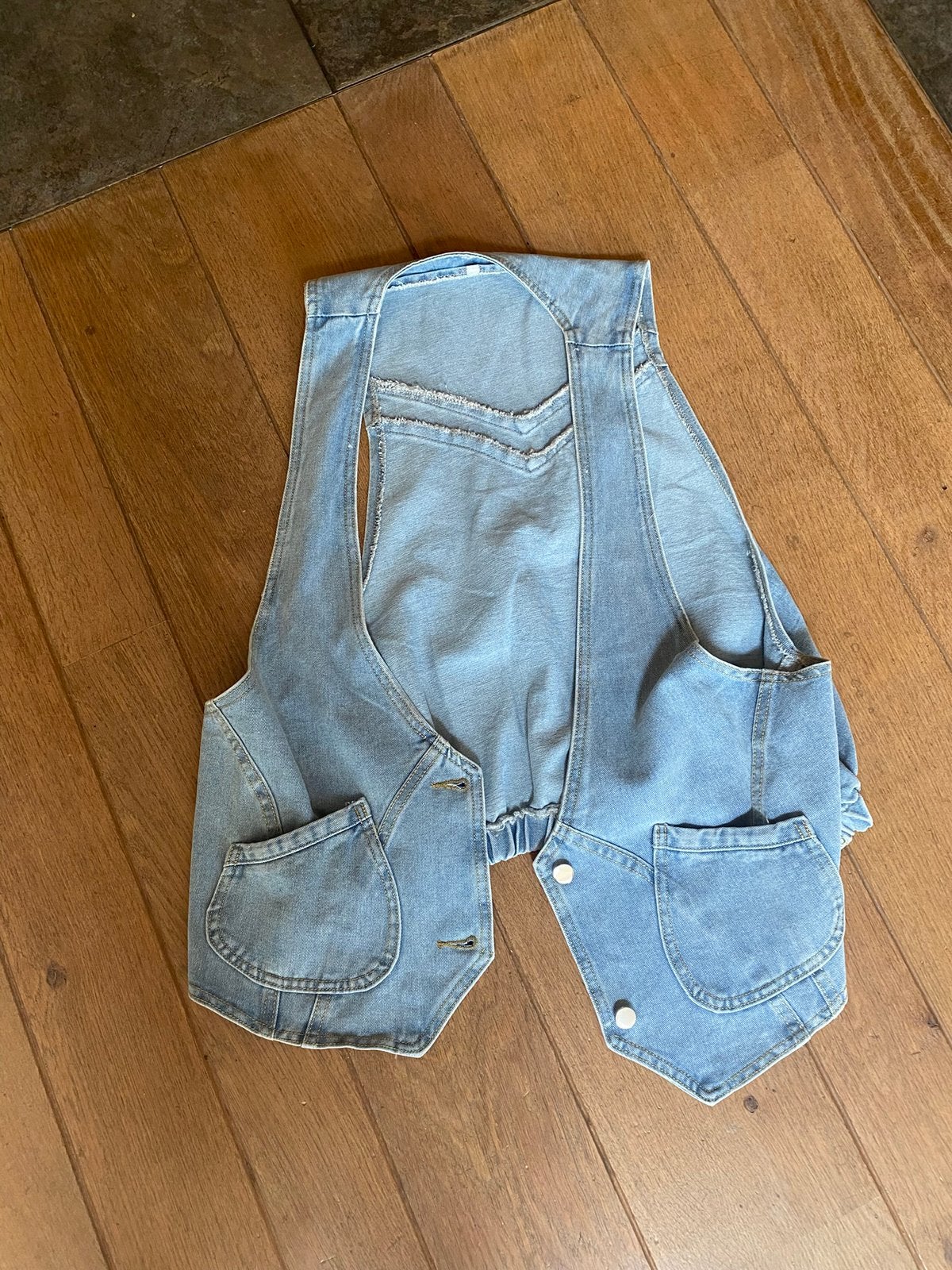 Spijker gilet, Ophalen of Verzenden, Zo goed als nieuw, Maat 46/48 (XL) of groter, Blauw