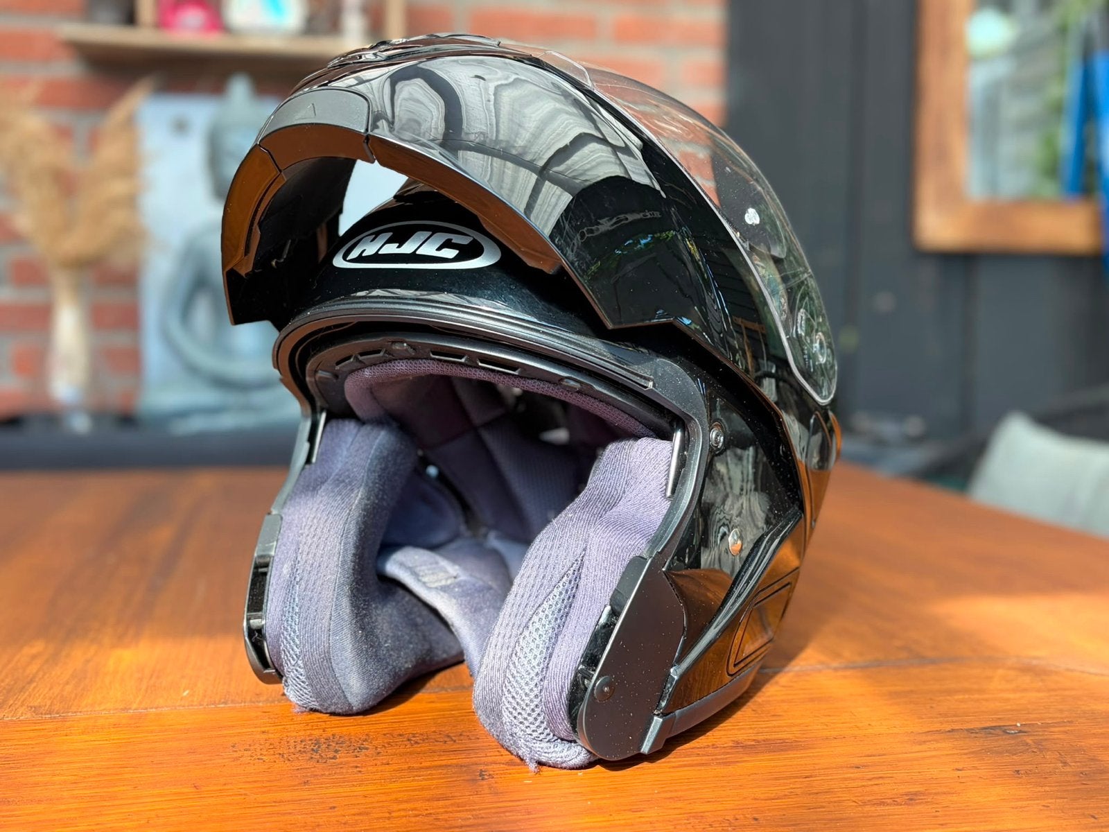 Nette HJC SY-MAX III dames systeemhelm maat S 56, Motoren, Systeemhelm, HJC, Ophalen of Verzenden, S